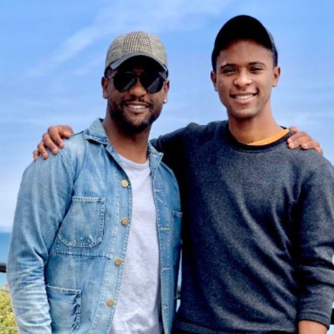 Blair Underwood with his son, Paris Underwood